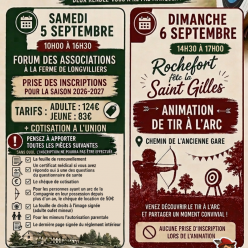 🏹 Les Archers de Gui le Rouge – Les rendez-vous de septembre